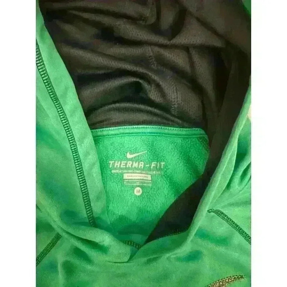 Women's Nike Therma-Fit Swoosh Out All Time Printed Hoodie - Green - Size M - Picture 4 of 5
